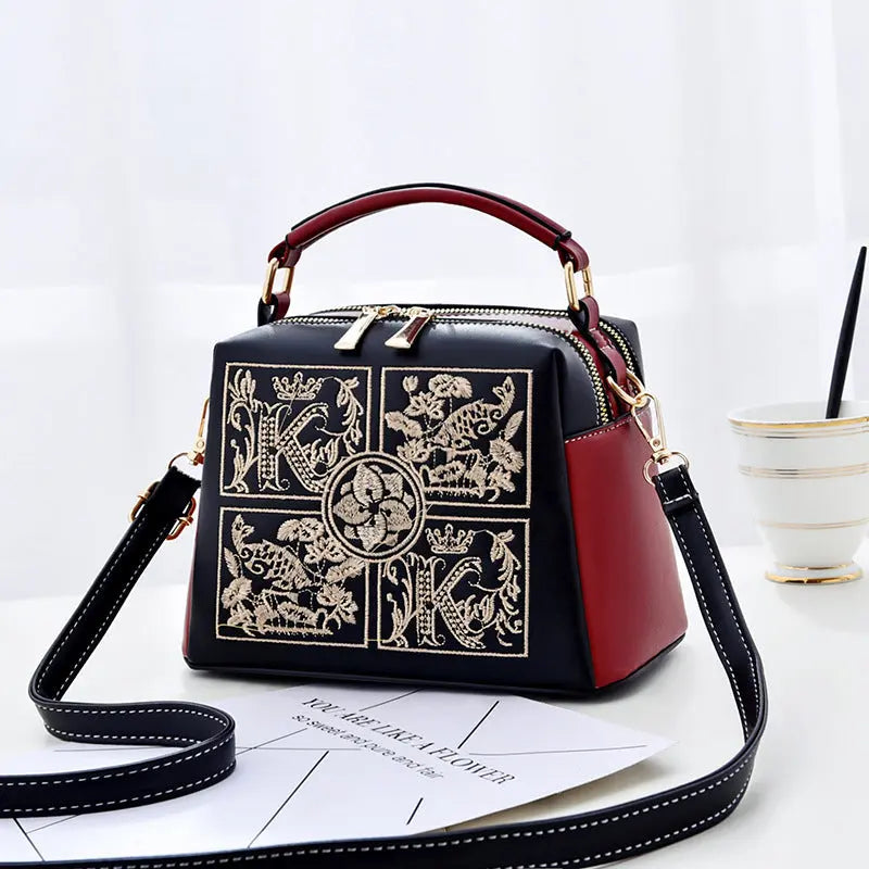 Embroidered Cross body Shoulder Bag My Store  34.84