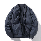 Dark blue jacket on a white background