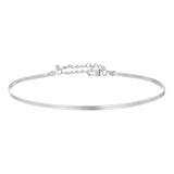 S925 Sterling Silver Snake Bone Anklet – Glossy Thin Anklet for Women - MRC STORE