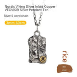 Viking Compass Silver Necklace My Store  65.75