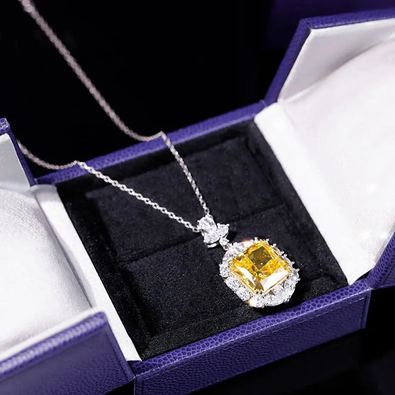 Luxury Moissanite Silver Necklace My Store 