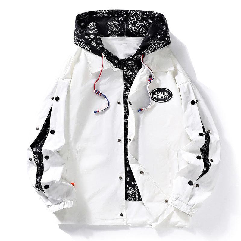 Paisley False Two piece Jackets Casual Streetwear - MRC STORE