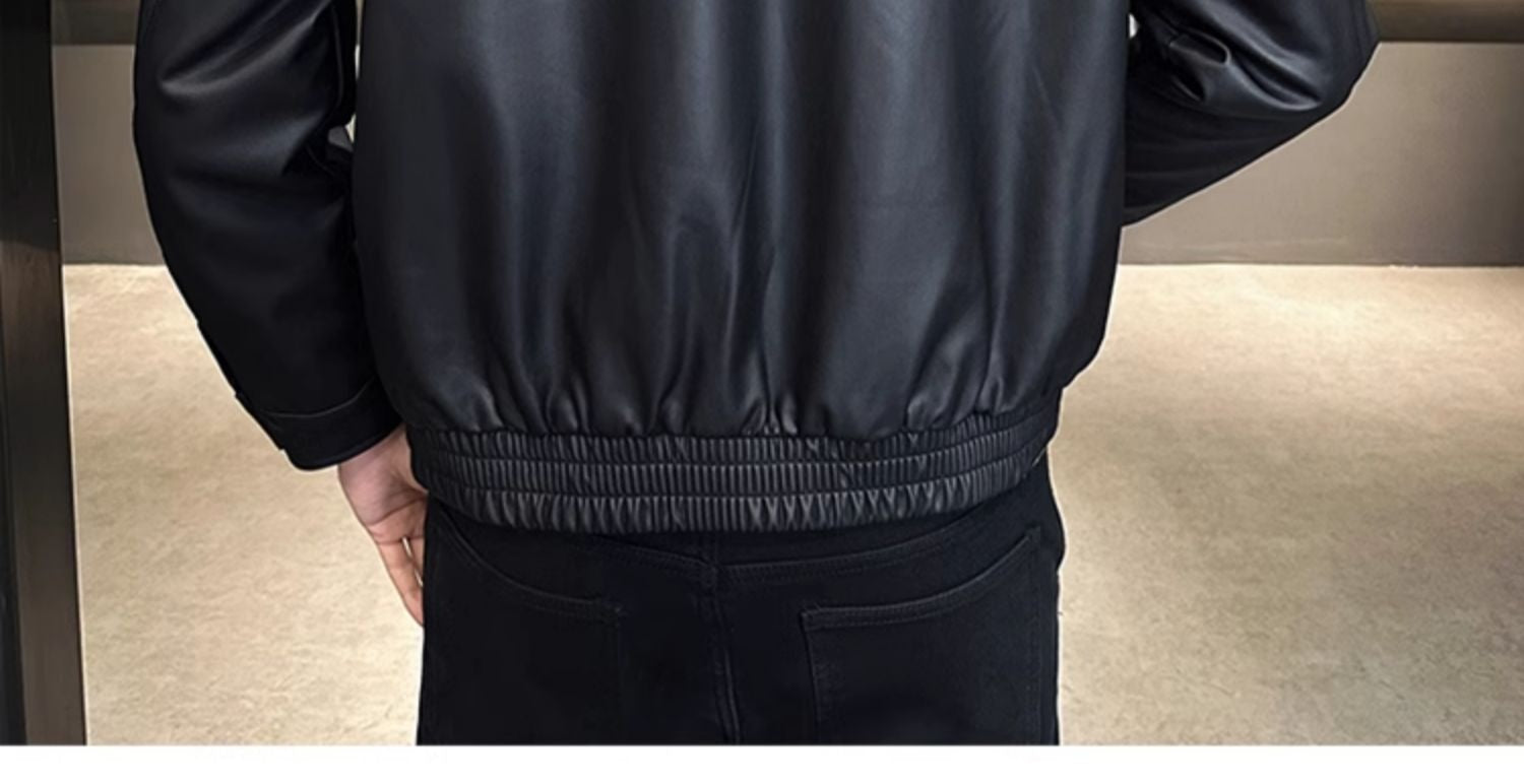 Men's Retro Leather Motorcycle Coat MRC Store 