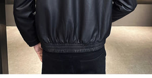 Men's Retro Leather Motorcycle Coat MRC Store 