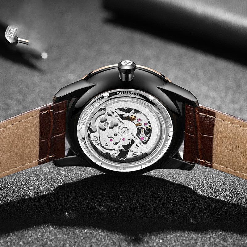 Cadisen 8161 Luxury Men's Mechanical Watch – Luminous Automatic Skeleton with Leather Band - MRC STOREAccessoriesMy StoreCadisen 8161 Luxury Men's Mechanical Watch – Luminous Automatic Skeleton with Leather Band My StoreMRC STORECJZBNSJX00637 - Rose shell black surfaceRose shell black surface