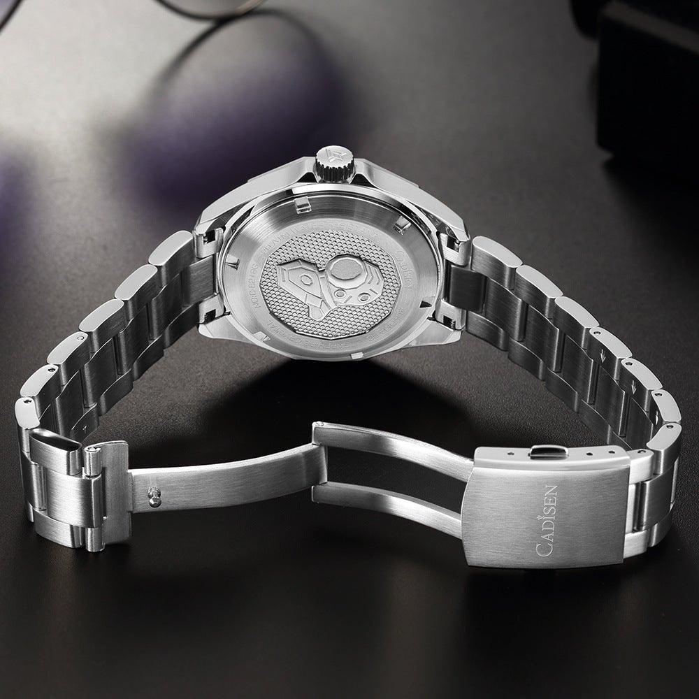 Cadisen C8218M Men’s Mechanical Watch – NH35 Automatic, 200M Waterproof - MRC STOREAccessoriesMy StoreCADISEN Model C8218M new top brand sports men mechanical watches luxury automatic NH35 watch men's stainless steel 200M waterproof watch - MRC STOREMRC STORECJJX206994802BYWhite Shell And White Surface