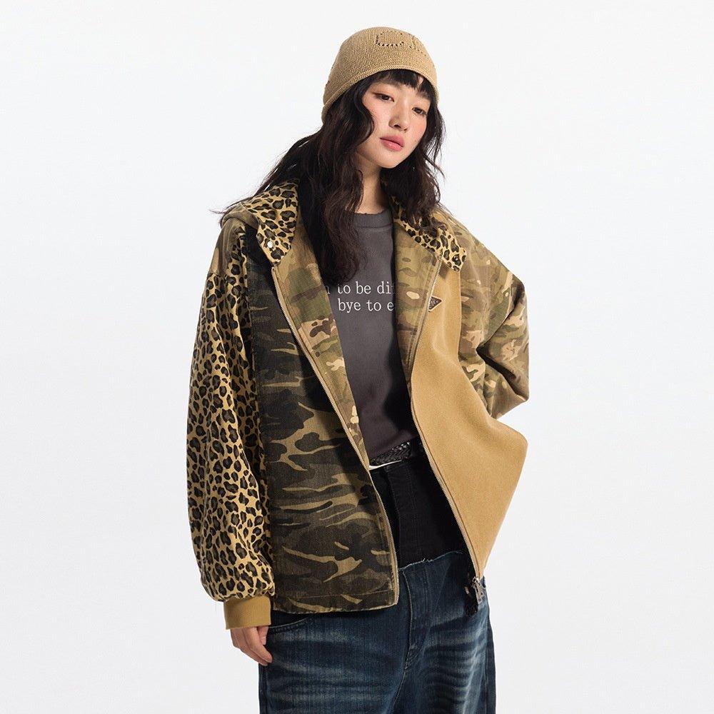 Camouflage Hooded Denim Jacket – Patchwork - MRC STORESweaters & HoodiesMRC STORECamouflage Hooded Denim Jacket - Stylish and Bold Contrast Patchwork - MRC STOREMRC STORECJXZ226525802BYKhakiL