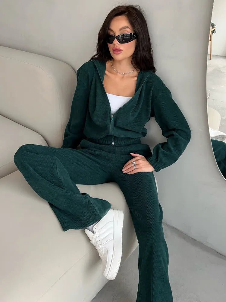 Cardigan Sweater - Hooded Elastic Fit - MRC STOREsetMRC STOREWomen’s Cardigan Sweater - Hooded Elastic Fit My Store  40.11MRC STORECJLS242905203CXDark GreenL