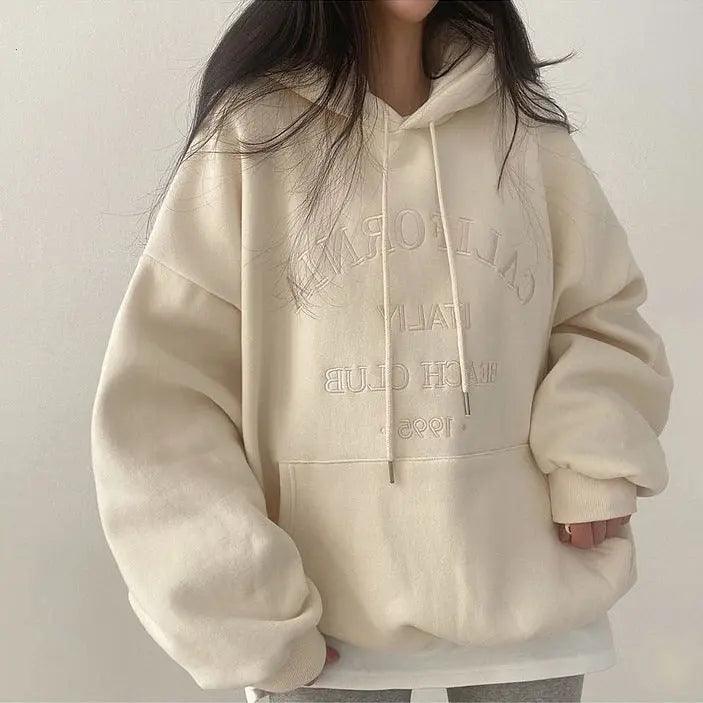 Casual Lettered Hoodie - MRC STORETopMy StoreCasual Lettered Hoodie - MRC STOREMRC STORECJWY204638226ZABeige Plus VelvetL