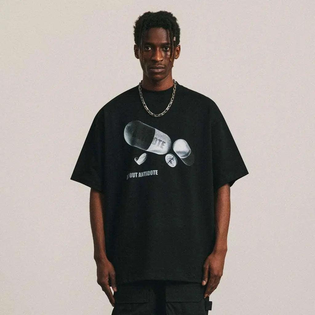 Casual Printed Short Sleeve Top - MRC STORETopMy StoreCasual Printed Short Sleeve Top - MRC STOREMRC STORECJYH156246803CXBlackL