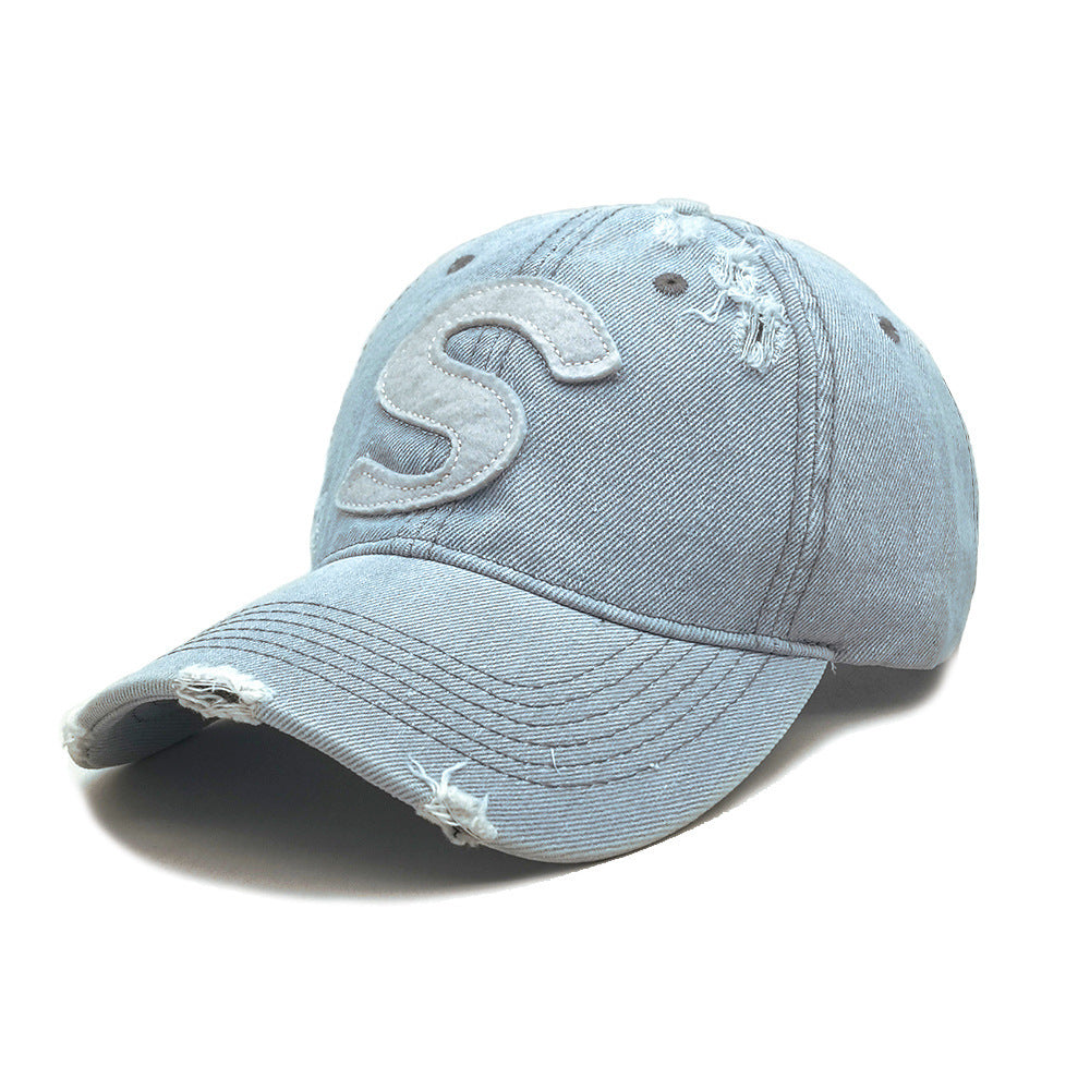 Korean Couple Cap - Soft Top Denim Baseball My Store  19.70