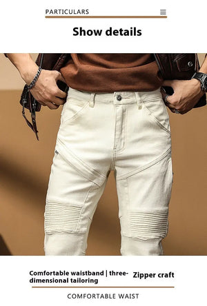 High End Slim Fit Motorcycle Jeans My Store 