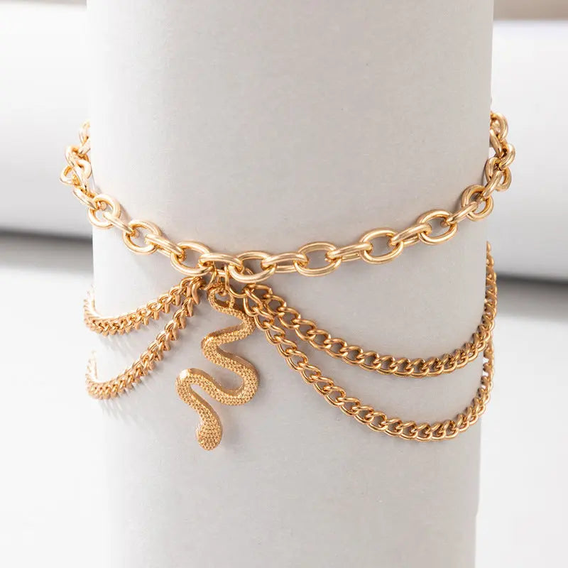 Gold Heart shaped Chain Anklet My Store 