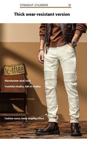 High End Slim Fit Motorcycle Jeans My Store 