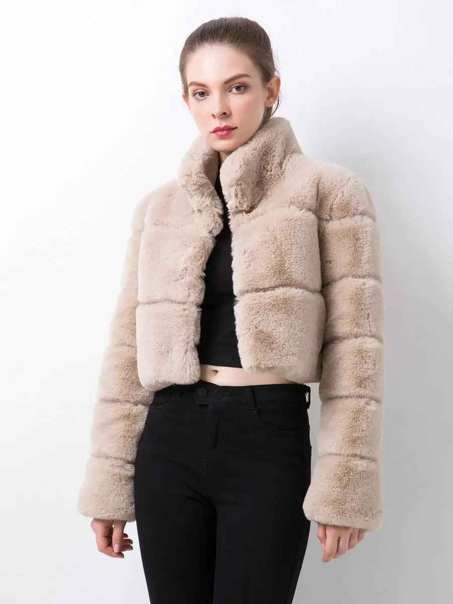 Chic Faux Fur jacket - MRC STOREtopMy StoreChic Faux Fur jacketMRC STORECJYD210212510JQLight BrownL