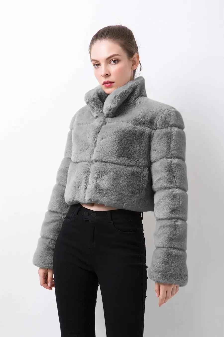 Chic Faux Fur jacket - MRC STOREtopMy StoreChic Faux Fur jacketMRC STORECJYD210212531EVGrayL