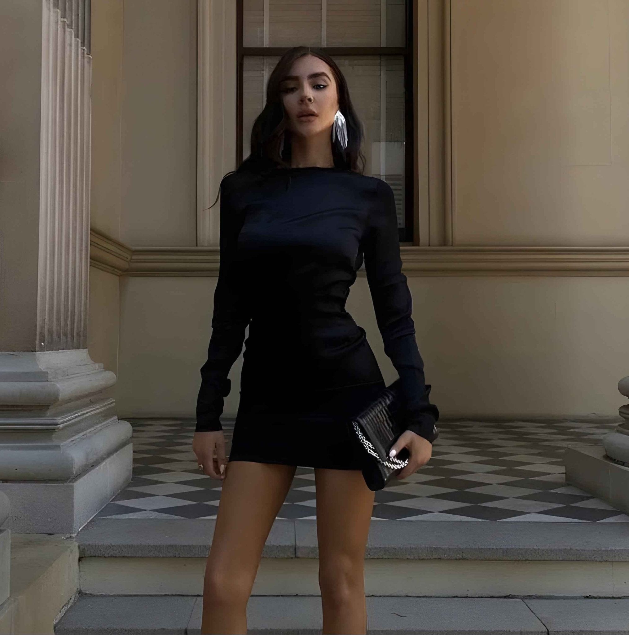 Chic Hollow Hip Dress - MRC STOREDressMy StoreChic Hollow Hip DressMRC STORECJLY208999403CXBlackL