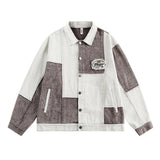 Color Patchwork Denim Jacket – Irregular Design - MRC STORETopMRC STOREColor Contrast Patchwork Irregular Jacket Coat - Denim Casual Wear for Youth - MRC STOREMRC STORECJXZ209216902BYBrownL