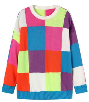 Colorful long pullover sweater - MRC STORETopMy StoreColorful long pullover sweater - MRC STOREMRC STORECJNSSYMY00380-Rainbow color-LRainbow colorL