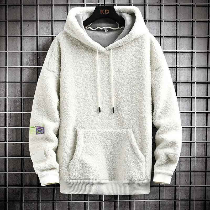 Cozy Sherpa Fleece Hoodie with Utility Patch Detail - MRC STORETopMy StoreCozy Sherpa Fleece Hoodie with Utility Patch DetailMRC STORECJWY206895117QJArmy GreenL