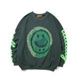 Crew Neck Printed Sweatshirt – Cotton Casual - MRC STORETopMy StoreOversized Smiley Face Graphic Sweatshirt – Bold Black Pullover with Neon Green Print - MRC STOREMRC STORECJNSSYWY03458-Grey-LGreyL