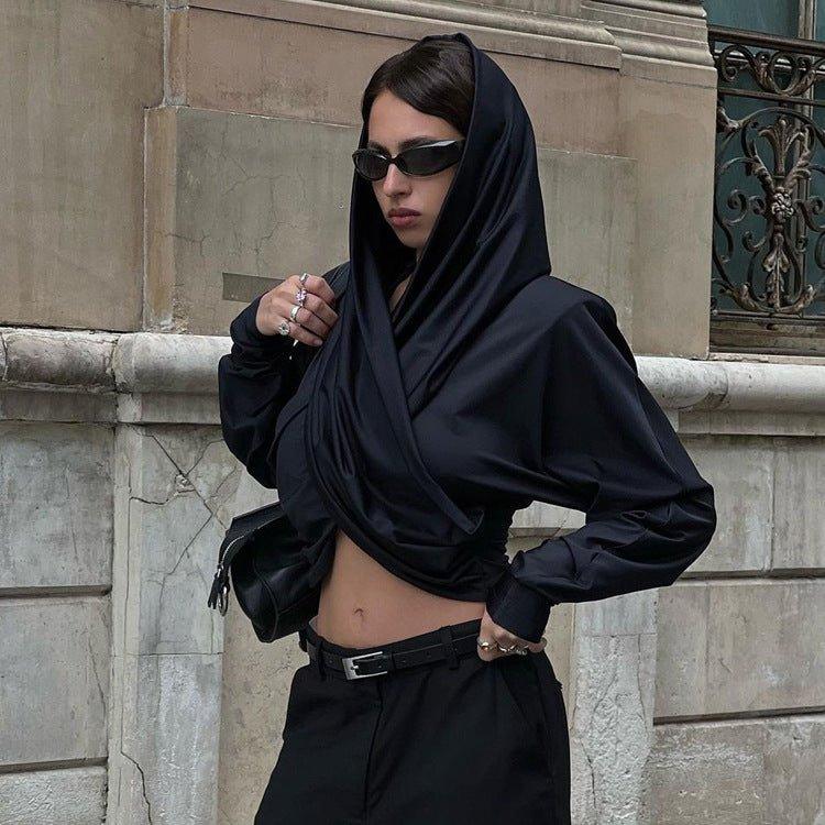 Cross - Tied Long Sleeve Top – Slim Fit, Ultra - Short - MRC STORETopMy StoreNew Fashion Long Sleeve Cross Tied Top – Slim Fit Ultra - Short Streetwear Pullover - MRC STOREMRC STORECJCS225293306FUWhiteL