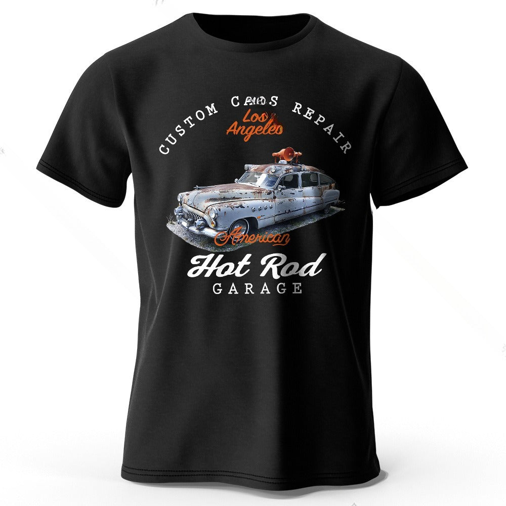 Unisex Car Club T-Shirt - Patch Print Casual My Store  22.24