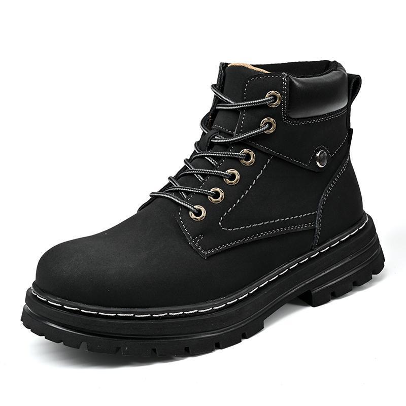 Simple Casual Plus Size Leather Martin Boots MRC STORE  49.00