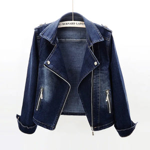 Slim Fit Denim Coat My Store 