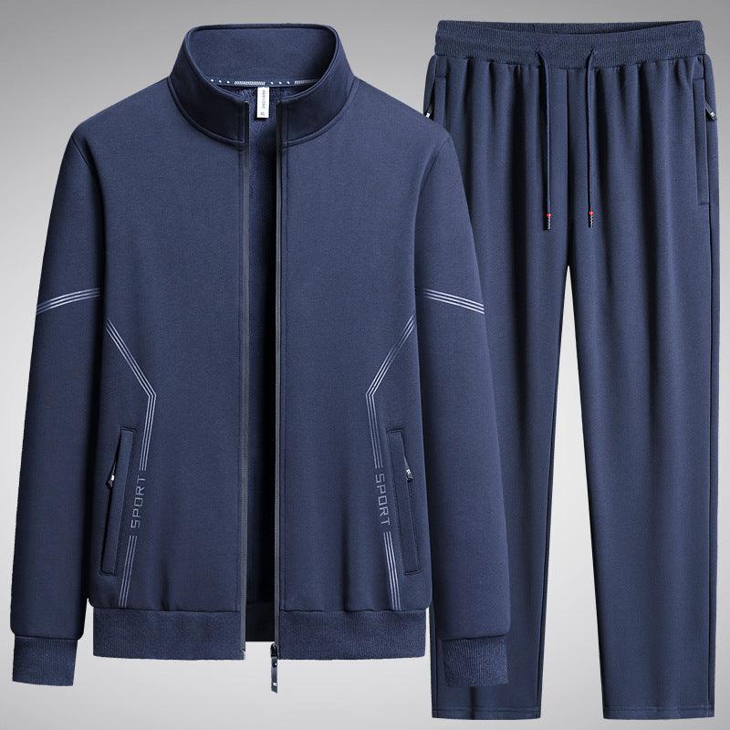 Men's Fleece Lined Two Piece Sports Set - Thickened Cotton for Daily Comfort My Store  72.99