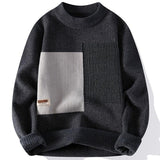 Men's Contrast Panel Knit Sweater – Perfect for Autumn and Winter My Store  23.77