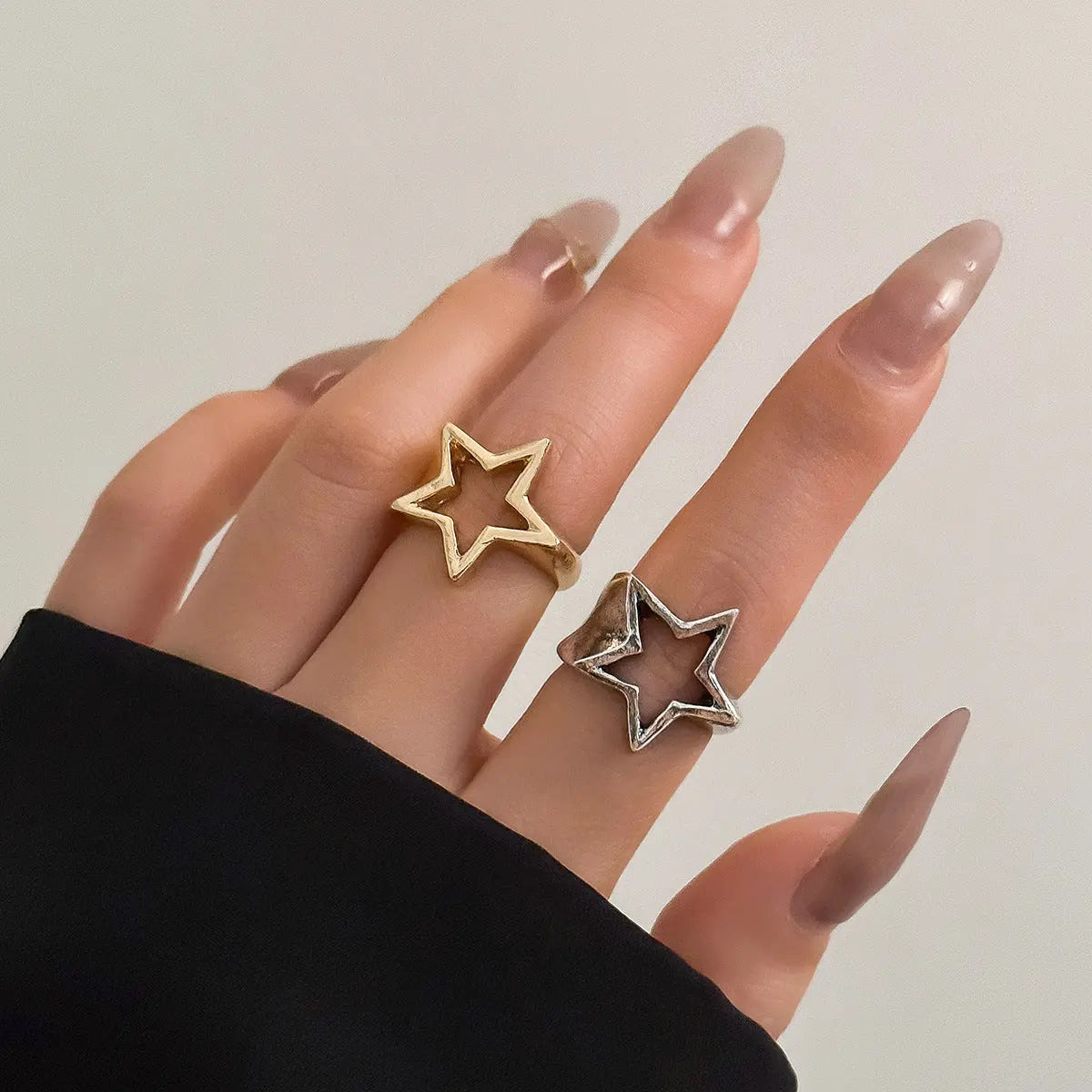 Simple Sweet Cool Geometric Metal Ring My Store 