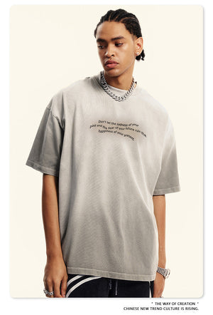 Men’s Retro T-Shirt - Washed Oversized Loose My Store 