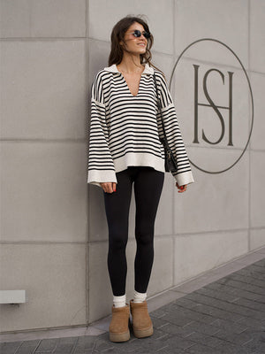 Women’s Striped Long Sleeve Sweater My Store 