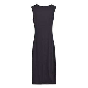 Satin Sleeveless Pleated Dress MRC Store 
