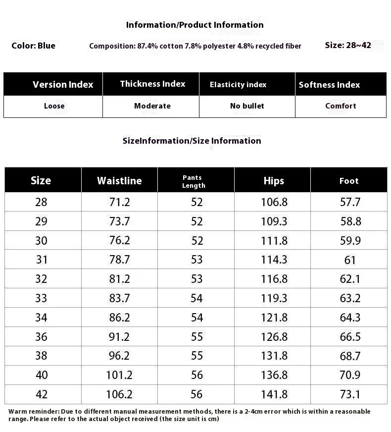 Denim Shorts - Retro Loose Hole Blue - MRC STOREShortsMy StoreMen’s Denim Shorts - Retro Loose Hole Blue My Store MRC STORECJYD240190405EV2XLBlue