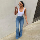 Stretch High Waist Denim Pants - MRC STORE