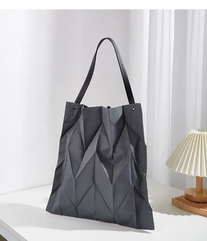 Pleated Shoulder Lightweight Bucket Bag My Store 