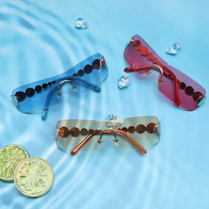 One Piece Rimless Outdoor Sunscreen Sunglasses My Store 