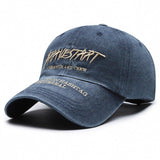 Distressed Baseball Cap – Embroidered Cotton - MRC STOREAccessoriesMy StoreFaded Washed Distressed Baseball Cap –Unisex Cap Embroidered Letters, Adjustable Cotton Cap for All Seasons - MRC STOREMRC STORECJBQ210560902BYPurplish BlueFree Size Adjustable