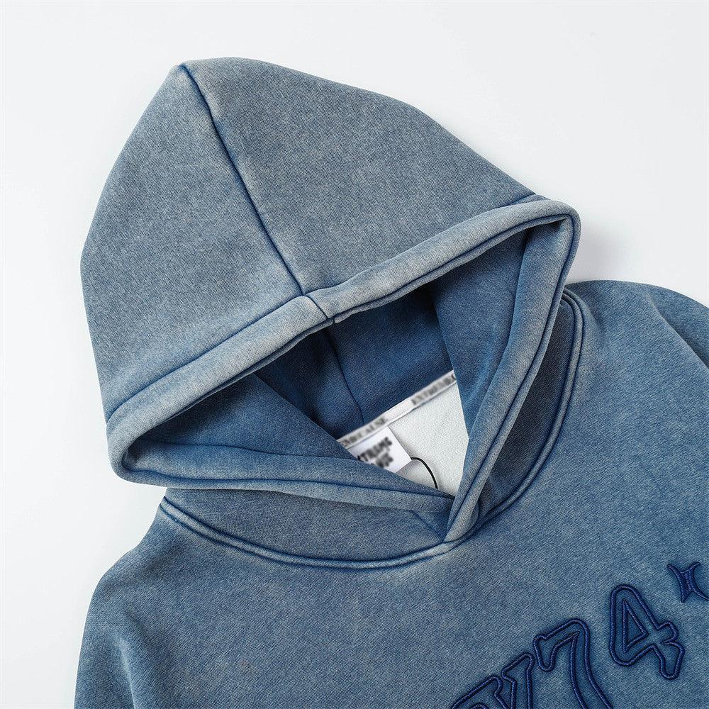 Distressed Fleece - lined essential Hoodie - MRC STORETopMy StoreDistressed Fleece - lined essential Hoodie - MRC STOREMRC STORECJWY193664203CXKhakiL