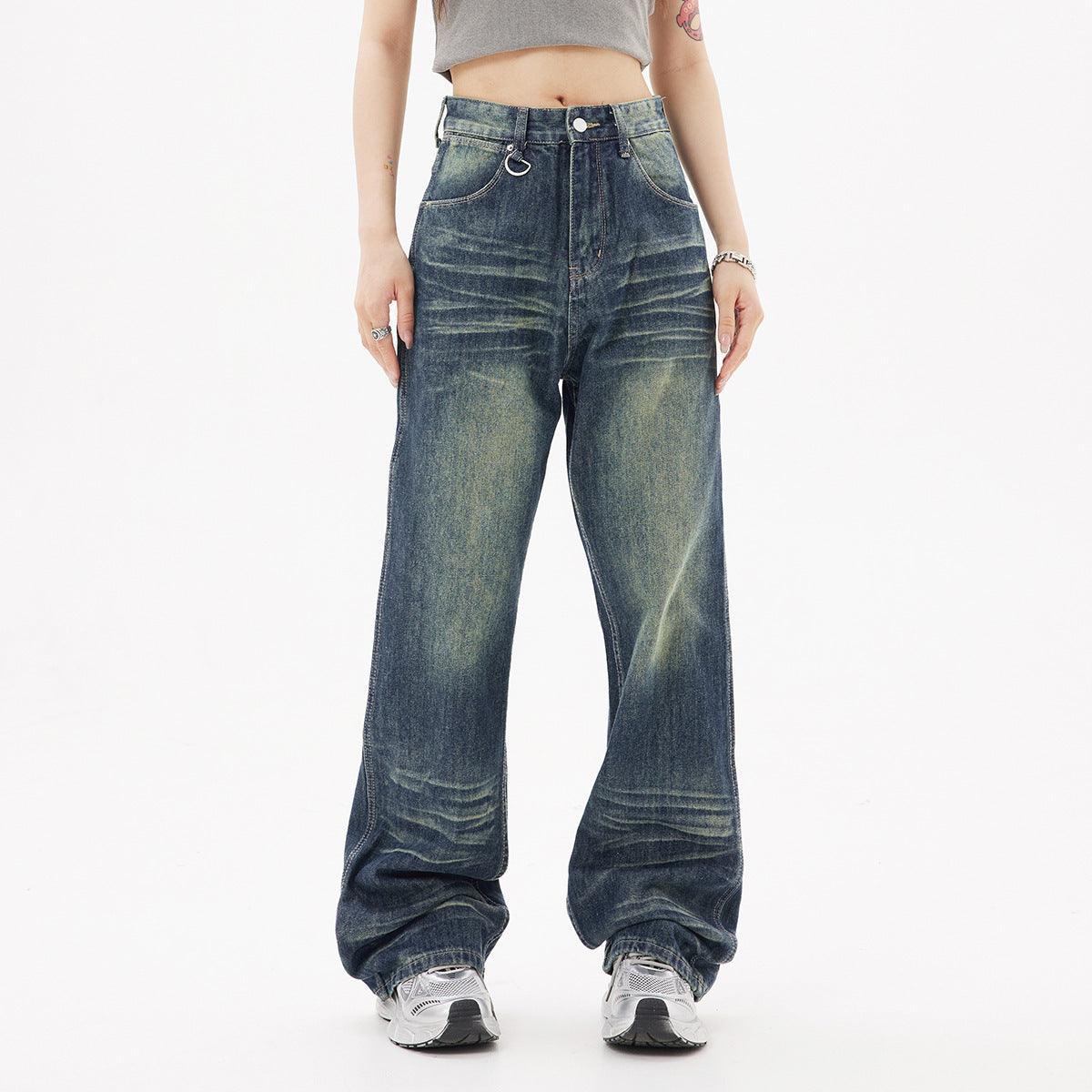 Distressed High Street Fashion Jeans – Trendy American Style for Teenagers - MRC STORE