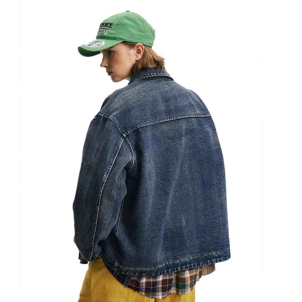 Distressed Punk Denim Jacket - MRC STORETopMRC STOREDistressed Punk Denim JacketMRC STORECJXZ209451302BYBlueL