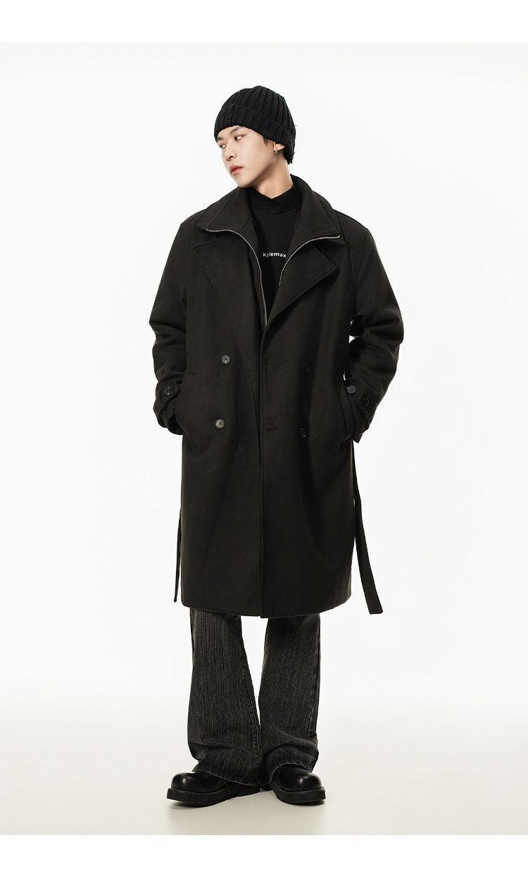 Double Breasted Men's Over the Knee Trench Coat - MRC STOREJacketsMy StoreDouble Breasted Men's Over the Knee Trench Coat – High Grade Elegance - MRC STOREMRC STORECJYD219827307GTBlackL