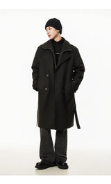 Double Breasted Men's Over the Knee Trench Coat - MRC STOREJacketsMy StoreDouble Breasted Men's Over the Knee Trench Coat – High Grade Elegance - MRC STOREMRC STORECJYD219827307GTBlackL