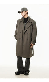 Double Breasted Men's Over the Knee Trench Coat - MRC STOREJacketsMy StoreDouble Breasted Men's Over the Knee Trench Coat – High Grade Elegance - MRC STOREMRC STORECJYD219827302BYGrayL