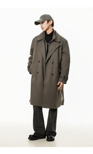 Double Breasted Men's Over the Knee Trench Coat - MRC STOREJacketsMy StoreDouble Breasted Men's Over the Knee Trench Coat – High Grade Elegance - MRC STOREMRC STORECJYD219827302BYGrayL