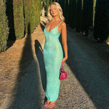 Women’s Holiday Dress - Slim Fit Spaghetti Strap My Store 
