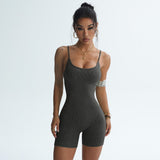 Women’s Suspender Shorts - Frosted Thread One-Piece My Store  30.24