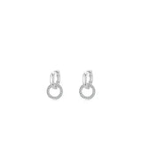 Sterling Silver Diamond Earrings My Store  21.39